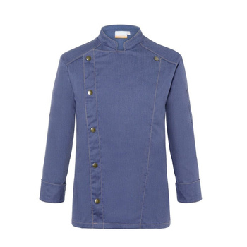 Hanorac bucătar pentru bărbați Jeans-Style albastru vintage | KARLOWSKY JM 24-15