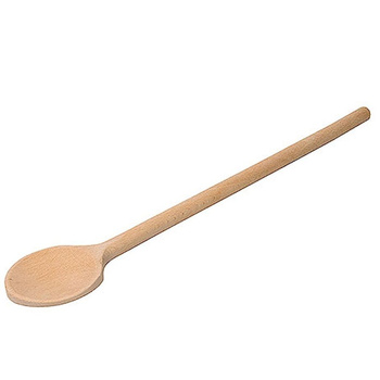 Lingură rotundă din lemn pentru tigăi teflonate, lungime 40 cm | CONTACTO 833/040