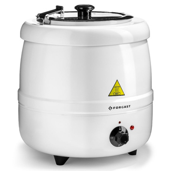 Ceaun electric pentru supe 10 l, alb | FORGAST FG03012