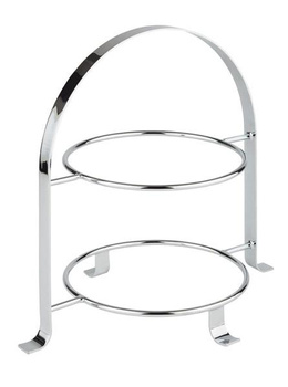 Suport pentru servire cu 2 farfurii, oțel inoxidabil, 33x23,5x30 cm | APS 33214