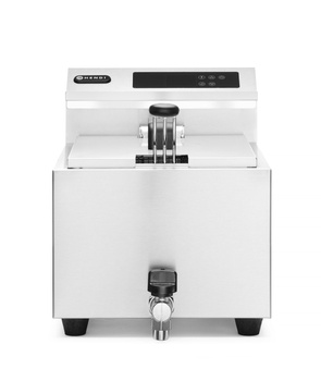 Friteuză electrică cu panou digital Mastercook cu robinet de scurgere, 8 l, 3.5 kW | HENDI 207369