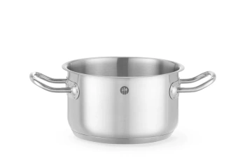 Oală medie din oțel inoxidabil Kitchen Line, capacitate 1,9 l, diametru 16 cm, înălțime 9,5 cm | HENDI 837696