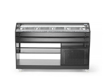 Vitrină bufet frigorific pentru salate, 149x76.5x137 cm, 4 x GN 1/1, 230 V | ARKTIC 274057