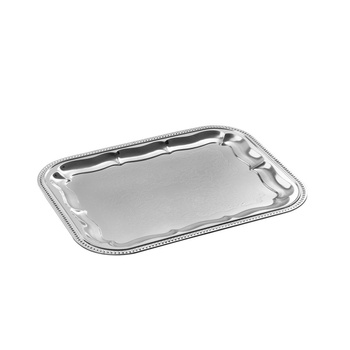 Tavă de banchet cu model, oțel inoxidabil, 41.5x31x1.5 cm | APS 392