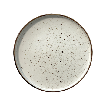 Farfurie întinsă cu margine Arondi crem 20 cm | KERA CERAMIKA 18.3.RUSTIC CREM