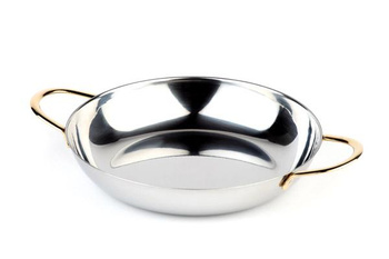 Platou de servire cu mânere aurite, 28x4 cm, 2 l | APS 61280