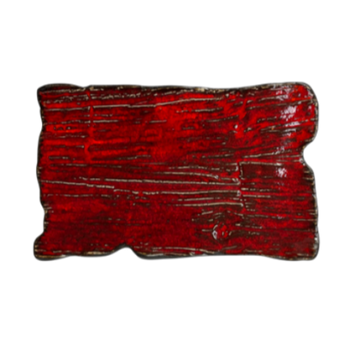 Farfurie plată dreptunghiulară Moku rubin 30 x 18 cm | KERA CERAMIKA 16.2.RUBIN
