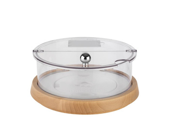 Bol mare de răcire cu bază din lemn TOP FRESH cu element de răcire și capac, 26x15 cm | APS 11817