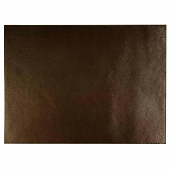 Suport pentru masă VELLURA, set 6 bucăți, piele ecologică, culoare maro, 45x32.5x0.1 cm | APS 60045