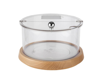 Bol mare de răcire cu suport din lemn TOP FRESH cu cartuș și capac, 26x19 cm | APS 11818