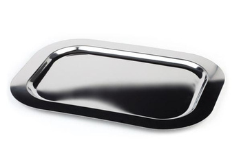 Tavă FINESSE, cu margine netedă, din oțel inoxidabil, 47.5x30x1.5 cm | APS 1318