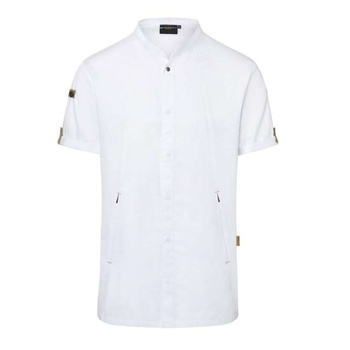 Bluză albă de bucătar cu mânecă scurtă pentru bărbați Green-Generation | KARLOWSKY JM 36-3