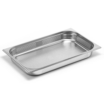 Recipient GN 1/1 adâncime 6,5 cm perforat din oțel inoxidabil | FORGAST FG04706