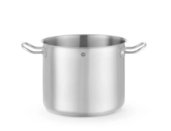 Oală înaltă din oțel inoxidabil fără capac, Kitchen Line, capacitate 8,9 l, diametru 24 cm, înălțime 20 cm | HENDI 837771