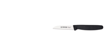 Cuțit pentru legume cu lamă ondulată - 8 cm, negru | GIESSER MESSER 8305 wsp 8
