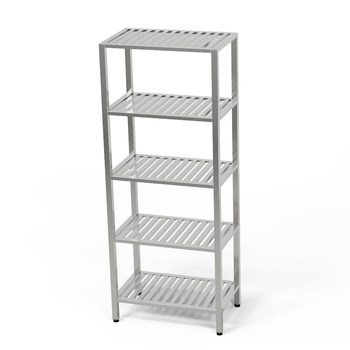 Raft Greting din oțel inoxidabil cu 5 rafturi 110x40x180 cm | FORGAST