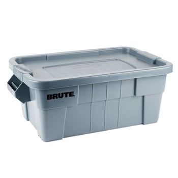 Recipient de transport pentru alimente din polietilenă BRUTE, capacitate 53 l, gri | RUBBERMAID 9S30-00-GRY