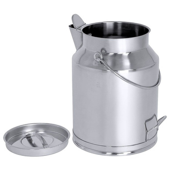 Recipient cu capac și pâlnie 20 l din oțel inoxidabil | CONTACTO 3033/020