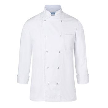 Hanorac de gătit pentru bărbați alb | KARLOWSKY BJM 2-3