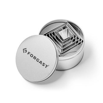 Set de forme pentru decupat - pătrat - set 6 bucăți | FORGAST FG11015