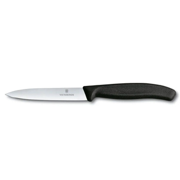 Cuțit pentru legume Swiss Classic negru, lungime lamă 10 cm | VICTORINOX 6.7703