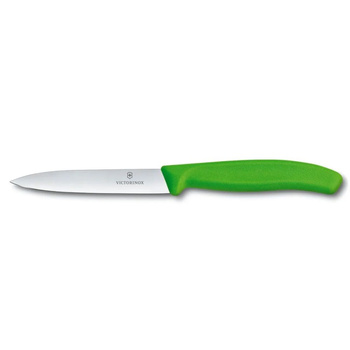 Cuțit pentru legume Swiss Classic verde, lungimea lamei 10 cm | VICTORINOX 6.7706.L114