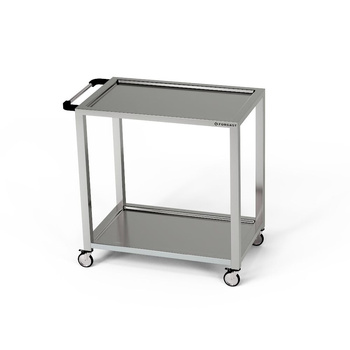 Cărucior cu 2 rafturi din oțel inoxidabil 110x40x85 cm | FORGAST