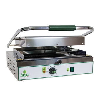 Grătar de contact Panini cu plăci ceramice, cu nervuri netede | FIMAR PV40LR