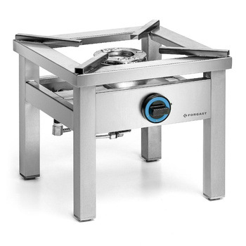 Taburet gastronomic cu gaz, cu 1 arzător, 6.5 kW, 40x40x38 cm | FORGAST FG09410