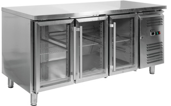 Masă vitrată frigorifică cu 3 uși YATO YG-05257