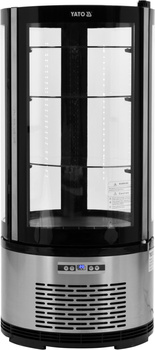 Vitrină frigorifică 100 l rotundă reglabilă | YATO YG-05094