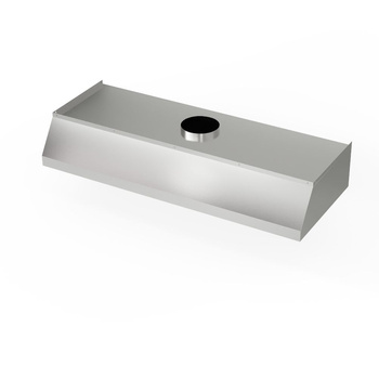 Hota trapezoidală din oțel inoxidabil montată pe perete 170x90 cm | FORGAST