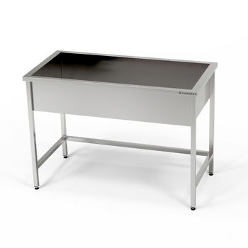 Bazin de înot cu 1 cameră din oțel inoxidabil (adâncime. 30 cm) 100x60x85 cm | FORGAST