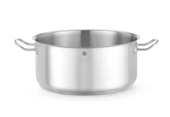 Oală joasă din oțel inoxidabil Kitchen Line, capacitate 11,9 l, diametru 32 cm, înălțime 15 cm | HENDI 837689