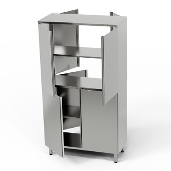 Dulap de trecere din oțel inoxidabil 120x60x180 cm | FORGAST