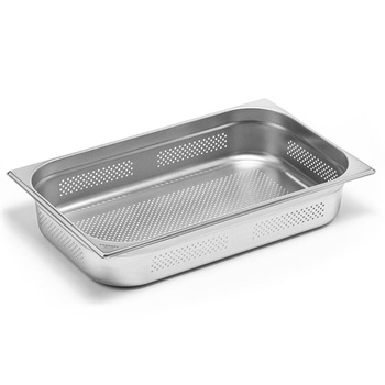 Recipient GN 1/1 ad. 10 cm perforat din oțel inoxidabil | FORGAST FG04710