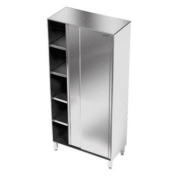 Dulap de depozitare din oțel inoxidabil 90x50x180 cm | FORGAST