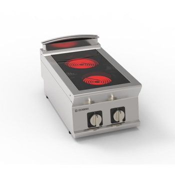 Aragaz ceramic cu 2 arzătoare | TECNOINOX 716015