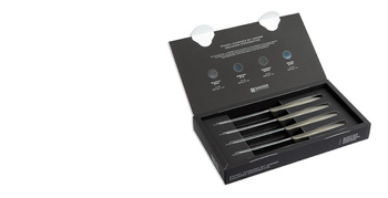 Set de cuțite - 11 cm, 4 piese | GIESSER MESSER 8365 wsp 11-4 ub