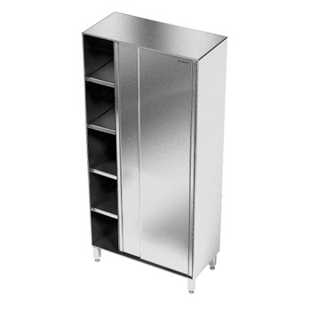 Dulap de depozitare din oțel inoxidabil 100x50x200 cm | FORGAST