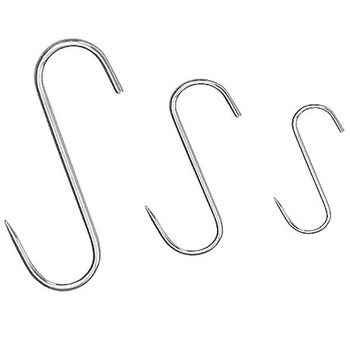Cârlige măcelărești din oțel inoxidabil 100 mm | CONTACTO 485/100