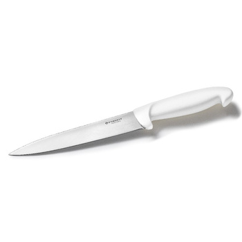 Cuțit de bucătărie HACCP alb, lungime 18 cm | FORGAST FG01846