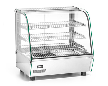 Vitrină de expunere încălzită vitrată 120 l, 1.1 kW | FORGAST FG09642