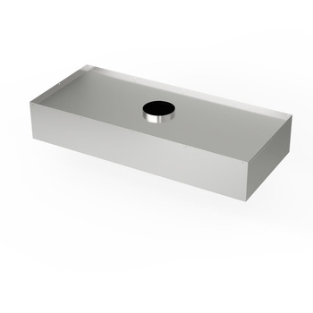Hota centrală din oțel inoxidabil 450x140 cm | FORGAST