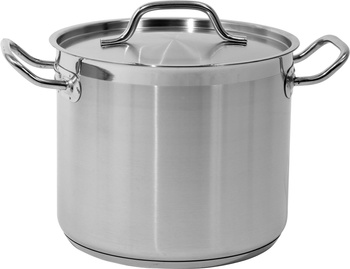 Oală înaltă din oțel inoxidabil - capacitate 9l cu capac | YATO YG-00003