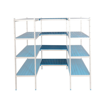 Raft de conectare 4 rafturi adânci. 50 cm 1PD-54+4P-125+4P-135+16UM | ALUSHELF 50498