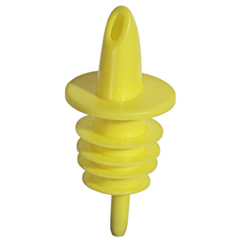 Dozator pentru alcool galben, din polietilenă, 7 cm | CONTACTO 5852/004