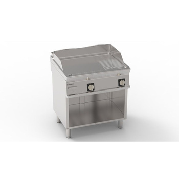 400V Tecno74 placă de grătar cromată cu grătar neted | TECNOINOX 716222