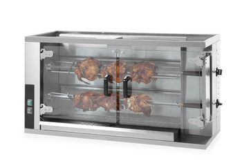 Rotisor pe gaz pentru pui, capacitate 10 bucăți, 9.4 kW | HENDI 226063