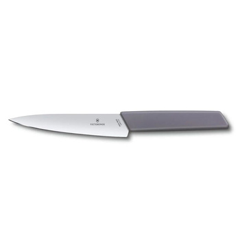 Cuțit de bucătărie Swiss Modern mov, lungime lamă 15 cm | VICTORINOX 6.9016.1521B